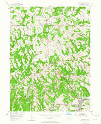 Burgettstown 1954 topographic map thumbnail