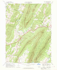 Burnt Cabins 1966 topographic map thumbnail