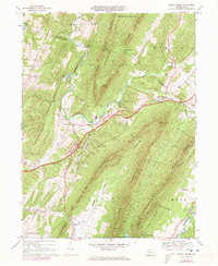 Burnt Cabins 1966 topographic map thumbnail