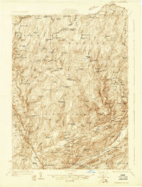 Bushkill 1924 topographic map preview