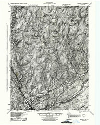Bushkill 1943 topographic map preview