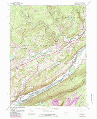 Bushkill 1944 topographic map preview