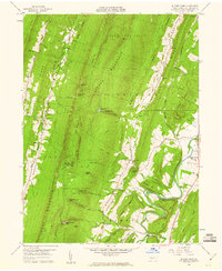 Butler Knob 1959 topographic map thumbnail