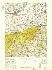 Carlisle 1943 topographic map thumbnail