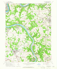 Carmichaels 1964 topographic map thumbnail