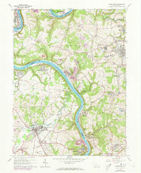 Carmichaels 1964 topographic map thumbnail