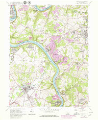 Carmichaels 1964 topographic map thumbnail