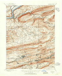 Catawissa 1889 topographic map thumbnail