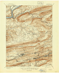 Catawissa 1894 topographic map thumbnail