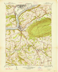 Catawissa 1947 topographic map thumbnail