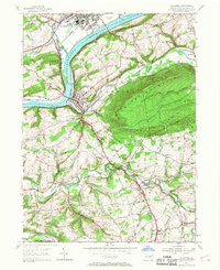 Catawissa 1955 topographic map thumbnail
