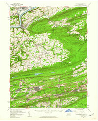 Catawissa 1955 topographic map thumbnail