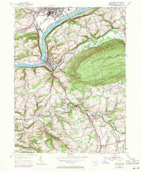 Catawissa 1955 topographic map thumbnail