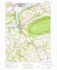Catawissa 1955 topographic map thumbnail