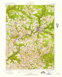 Brookville 1924 topographic map thumbnail