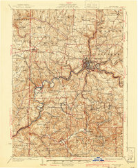Brookville 1926 topographic map thumbnail