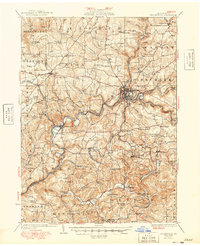 Brookville 1949 topographic map thumbnail