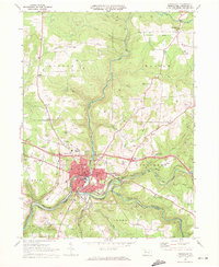 Brookville 1969 topographic map thumbnail