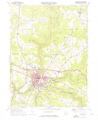 Brookville 1969 topographic map thumbnail