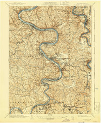 Brownsville topographic map thumbnail