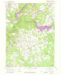 Brush Valley 1963 topographic map thumbnail