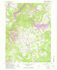 Brush Valley 1963 topographic map thumbnail