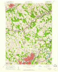 Canonsburg 1960 topographic map thumbnail