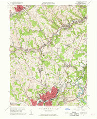 Canonsburg 1960 topographic map thumbnail