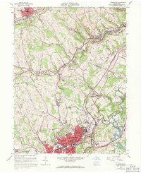 Canonsburg 1960 topographic map thumbnail