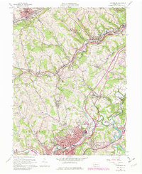 Canonsburg 1960 topographic map thumbnail