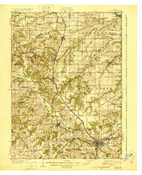 Albia 1929 topographic map thumbnail