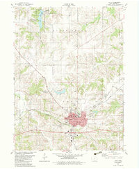 Albia 1982 topographic map thumbnail