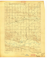 Amana 1889 topographic map thumbnail