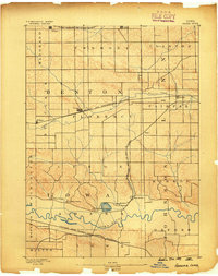 Amana 1889 topographic map thumbnail