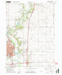 Ames East 1975 topographic map thumbnail