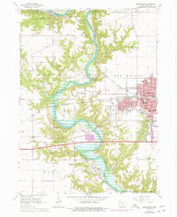 Boone West 1965 topographic map thumbnail
