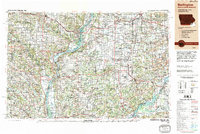 Burlington 1990 topographic map thumbnail