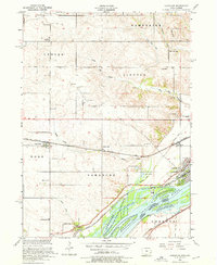 Camanche 1953 topographic map thumbnail