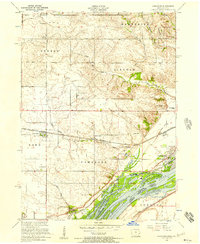 Camanche 1953 topographic map thumbnail