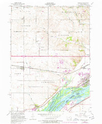 Camanche 1953 topographic map thumbnail