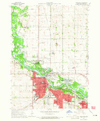 Cedar Falls 1963 topographic map thumbnail