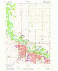 Cedar Falls 1963 topographic map thumbnail