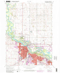 Cedar Falls 1963 topographic map thumbnail