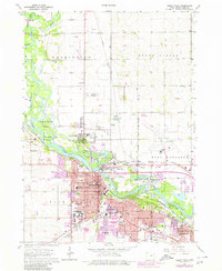 Cedar Falls 1963 topographic map thumbnail