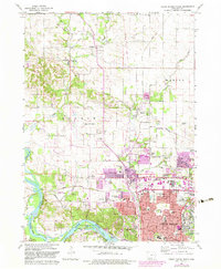 Cedar Rapids North 1967 topographic map thumbnail