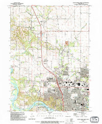 Cedar Rapids North 1994 topographic map thumbnail
