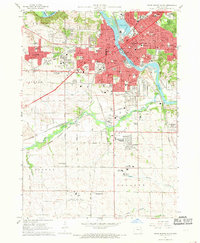 Cedar Rapids South 1967 topographic map thumbnail