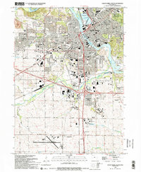 Cedar Rapids South 1994 topographic map thumbnail