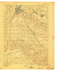 Cedar Rapids 1887 topographic map thumbnail