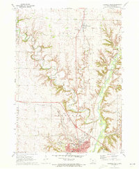 Cherokee North 1971 topographic map thumbnail
